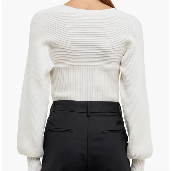 Nordstrom Endless Rose Ribbed Sweater Top - Picture 3 of 7